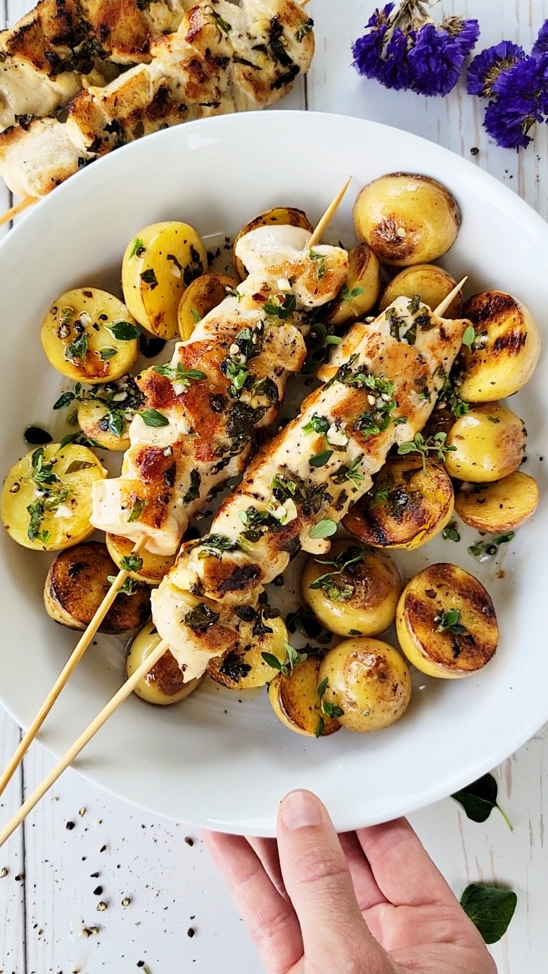 Grilled Lemon Herb Chicken and Potatoes